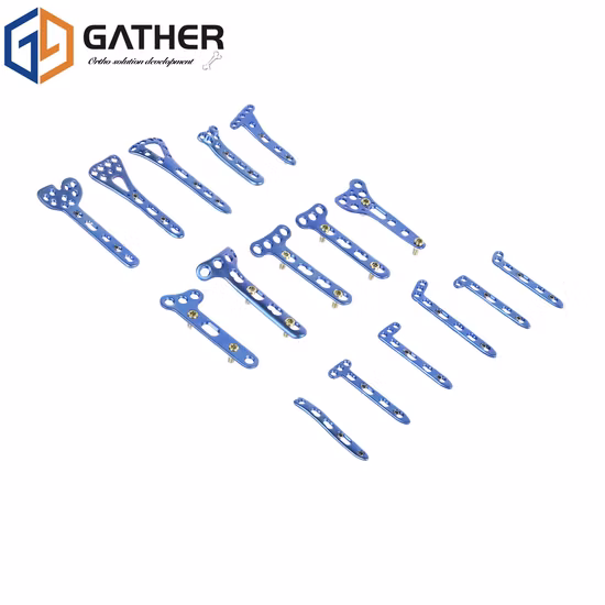 Placa de travamento ortopédica lateral da placa lateral 3mm do úmero distal Titanium